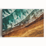 Black and white photograph of New Zealand's West Coast on stretched canvas, suitable for kitchen wall art.