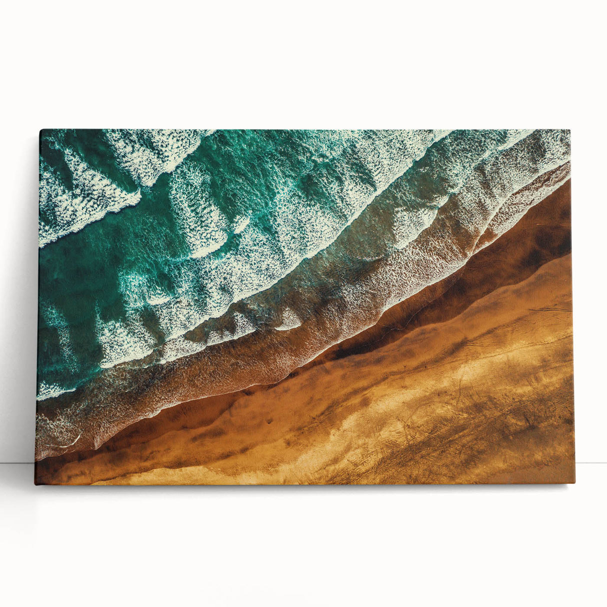 Large black and white photo of New Zealand's West Coast on stretched canvas, ideal for kitchen wall art.