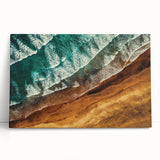 Large black and white photo of New Zealand's West Coast on stretched canvas, ideal for kitchen wall art.