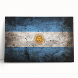 Black and white panoramic view of an Argentine landscape on stretched canvas, ideal for kitchen wall art.