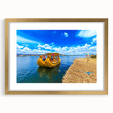 Extra large framed wall art depicting abstract scenery of South America in muted gold and earth tones.