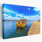 Large canvas print of Bolivian landscape in earth tones, ideal for kitchen wall art.