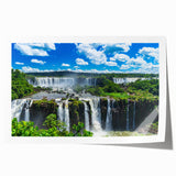 Extra large rolled print of a vibrant floral scene in South America, ideal for art wall dining room or classy bathroom decor.