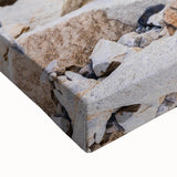 Black and white landscape art painting of Chilean scenery on large stretched canvas, suitable for bedroom wall decor.