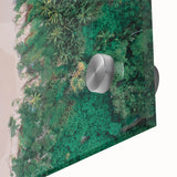 Large abstract wall art of a Colombian landscape in vibrant earth tones, acrylic print, ideal for dining room ambiance.