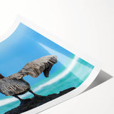 Extra large wall art featuring line art flowers in vibrant colors on a rolled canvas, ideal for large living room decor.