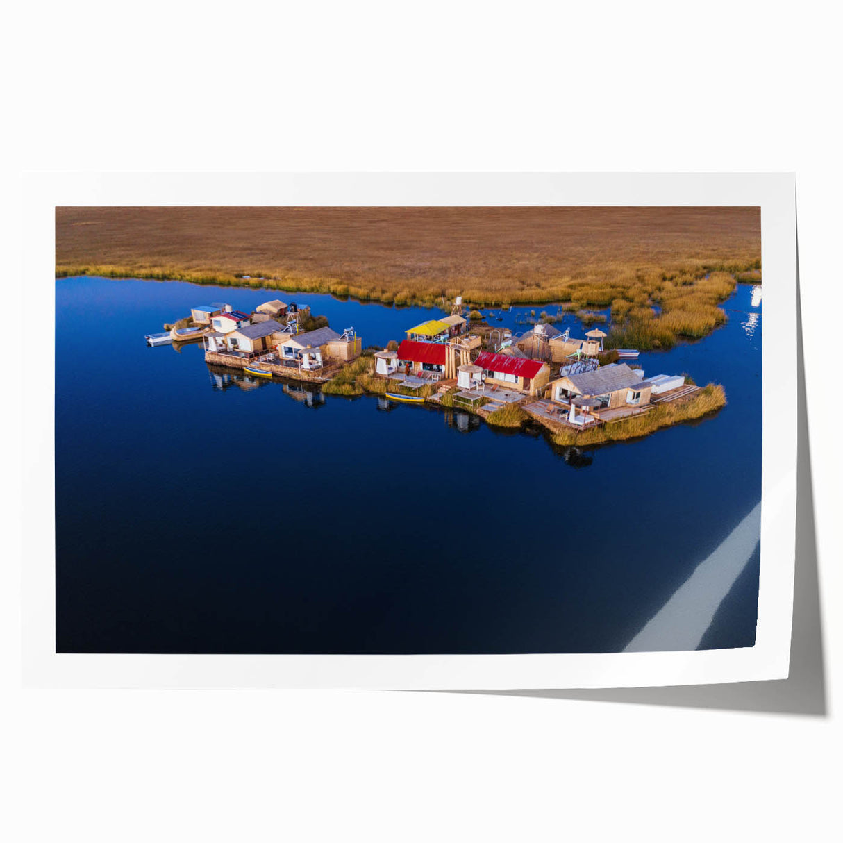 Extra large rolled print depicting vibrant floral scenery in Peru, suitable for art wall dining room.