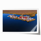 Extra large rolled print depicting vibrant floral scenery in Peru, suitable for art wall dining room.