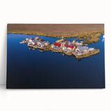 Large black and white photo of Machu Picchu on stretched canvas, ideal for kitchen wall art or bedroom ambiance.