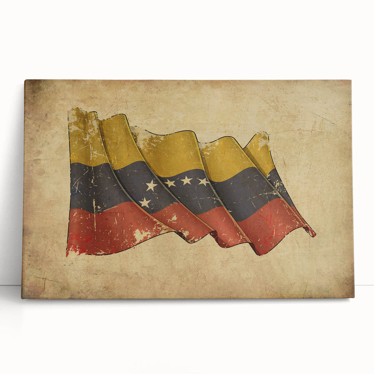 Black and white stretched canvas of a Venezuelan landscape, ideal for kitchen wall art or bedroom ambiance.