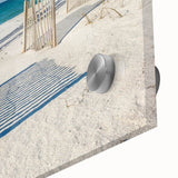 Large abstract wall art featuring a mid-century modernist Alabama scenery in vibrant hues on acrylic glass.