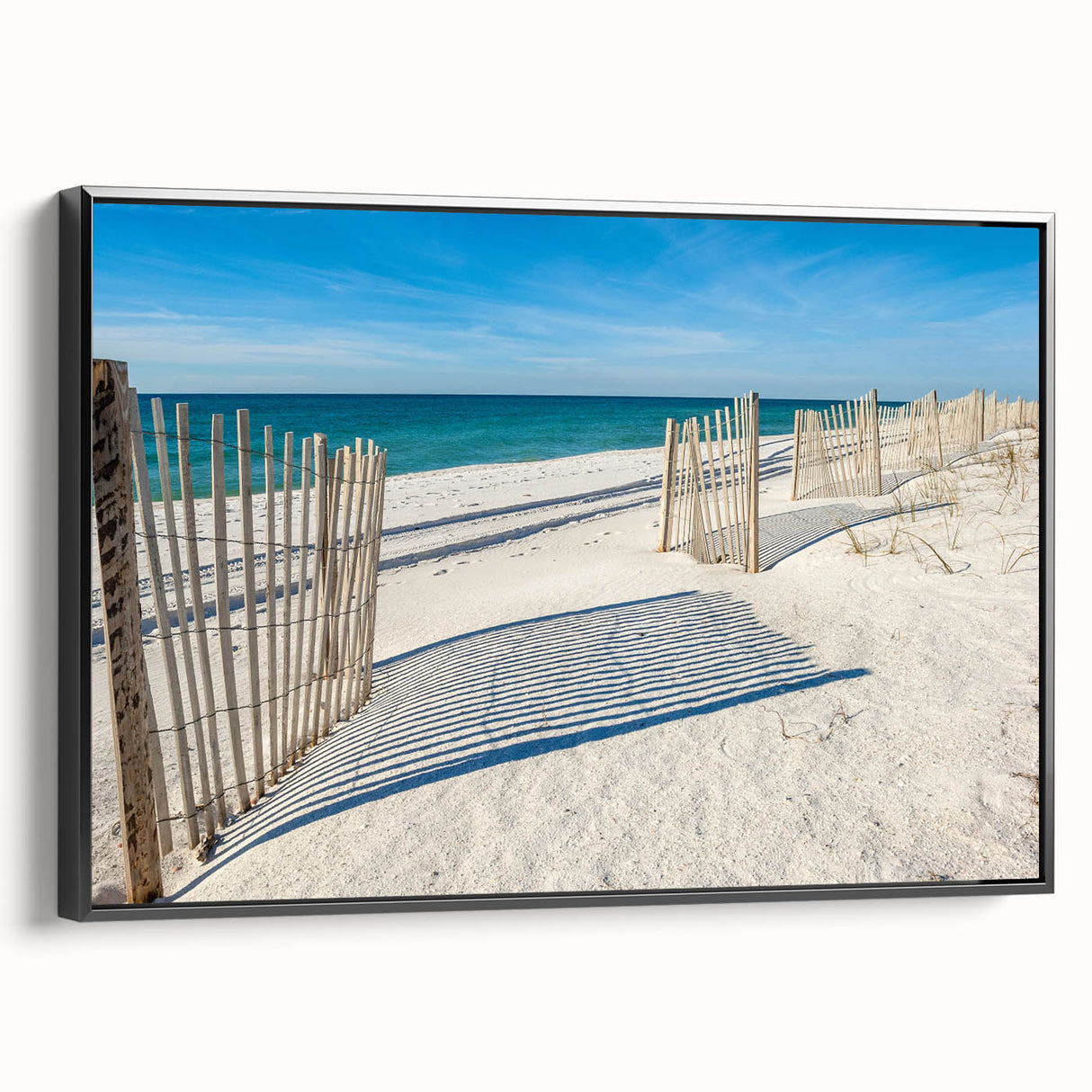 Black and white framed canvas of an Alabama landscape, ideal for bedroom wall art in vintage poster style.