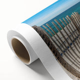 Art Deco poster of Alabama scenery in soft pastel colors on rolled canvas, ideal for nursery wall art.