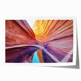 Rolled print of Arizona's Coyote Buttes in earth tones, ideal for art wall dining room.