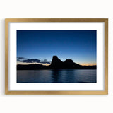 Extra large wall art for living room featuring an abstract print of Arizona's Lake Powell in textured style with muted earth…
