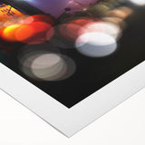 Art deco poster of Beverly Hills scenery in muted pastels on rolled canvas, suitable for dining room wall art.