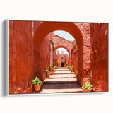 Vintage poster art of Catalina, California on framed canvas, featuring colorful imagery on a black background.