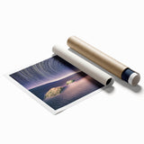 Large rolled print of Death Valley scenery in muted earth tones, suitable for classy bathroom wall art.