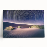 Black and white photograph of Death Valley on a stretched canvas, ideal for kitchen wall art or bedroom decor.