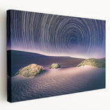 Desert landscape of Death Valley on stretched canvas, featuring earthy tones, ideal for kitchen wall art.
