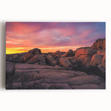 Black and white stretched canvas of Joshua Tree, ideal for kitchen wall art.