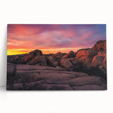 Black and white photo of Joshua Tree on stretched canvas, suitable as large kitchen or bedroom wall art.