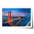 Extra large rolled print of San Francisco skyline with muted gray tones, ideal for art wall dining room.