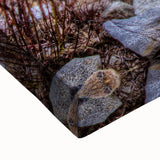 Black and white landscape painting of Yosemite on stretched canvas, ideal for bedroom wall art.