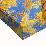 Black and white landscape painting of Aspen, Colorado on stretched canvas, ideal for bedroom wall decor.