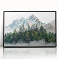 Large abstract wall art depicting Pikes Peak, Colorado in muted earth tones on a framed acrylic.