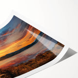 Extra large rolled print of the Rocky Mountains in Colorado, featuring muted earth tones.