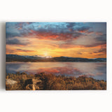 Black and white stretched canvas of the Rocky Mountains, ideal for kitchen art.