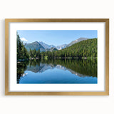 Extra large abstract art print of Colorado Springs with textured details in muted earth tones, framed in gold.