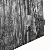 Large abstract wall art of Telluride, Colorado in muted earth tones on acrylic glass, suitable for dining room ambiance.