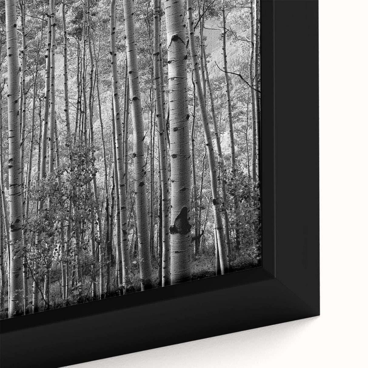 Extra large framed canvas featuring a textured depiction of Telluride, Colorado, with vibrant colors on a black background.