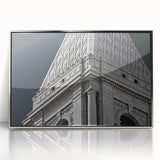 Mid-century modernist art depicting the Connecticut landscape in muted earth tones on a framed acrylic panel.