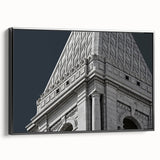 Black and white landscape art painting of Connecticut scenery on framed canvas, suitable for bedroom wall decor.