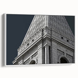 Vintage poster art of Connecticut scenery on a framed canvas, featuring vibrant colors, ideal for living room decor.