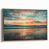 Framed canvas depicting a vintage Daytona landscape in muted gold and black tones, ideal for bedroom wall art.