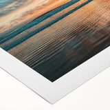 Art deco poster of Daytona scenery in pastel shades on rolled canvas, suitable for dining room wall art.