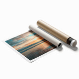 Extra large rolled print featuring a scenic Daytona landscape with vibrant green and blue tones.