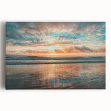 Large black and white stretched canvas of Daytona scenery, suited for kitchen wall art.