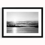 Abstract art print of a colorful, textured Delaware landscape on a large framed canvas, ideal for living room decor.