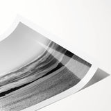 Extra large wall art featuring line art flowers in soft gray tones on a rolled canvas, suitable for large living room decor.