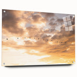 Everglades scenery on large acrylic glass, featuring lush greens and blues, suitable for bedroom or dining room wall art.