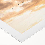 Art deco poster of the Everglades in muted green and blue tones on rolled canvas, suitable for dining room decor.