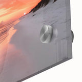 Large abstract wall art depicting Fort Lauderdale's landscape in mid-century modernist style on acrylic glass.