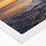 Art deco poster of Florida Keys scenery in pastel shades on rolled canvas, suitable for dining room wall art.