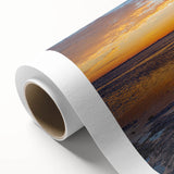 Art Deco poster of Florida Keys scenery on rolled canvas, in soft pastel colors, ideal for nursery wall art.