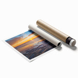 Extra large rolled print of Florida Keys scenery with vibrant ocean blues and greens, ideal for classy bathroom wall art.